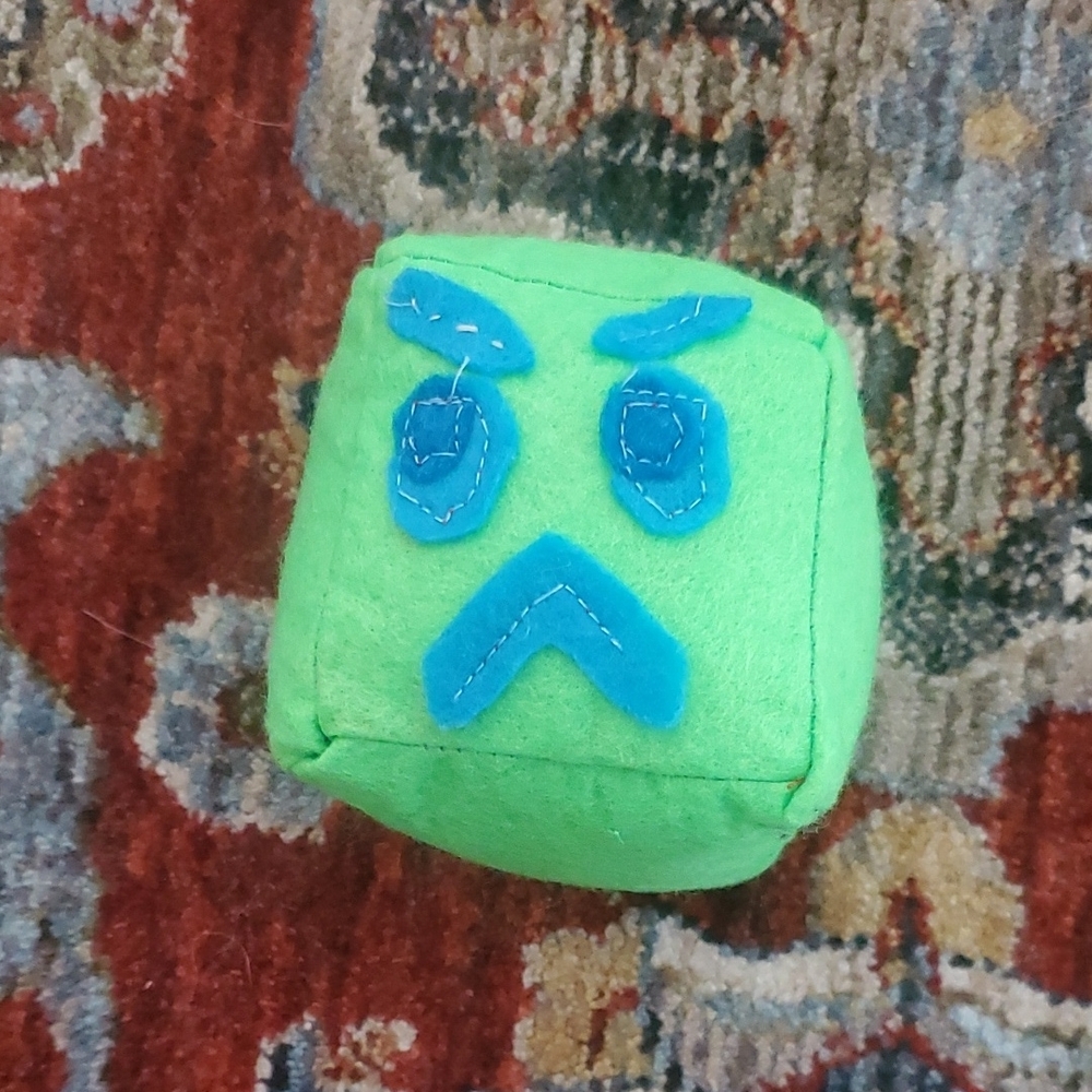 Handmade SlimeCube - Green Mad